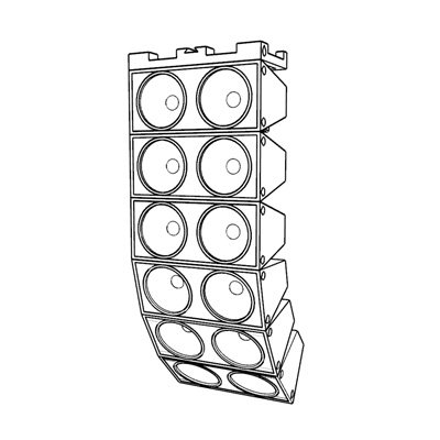 Line array speakers x6 (including hanging parts) (4pcs / group)